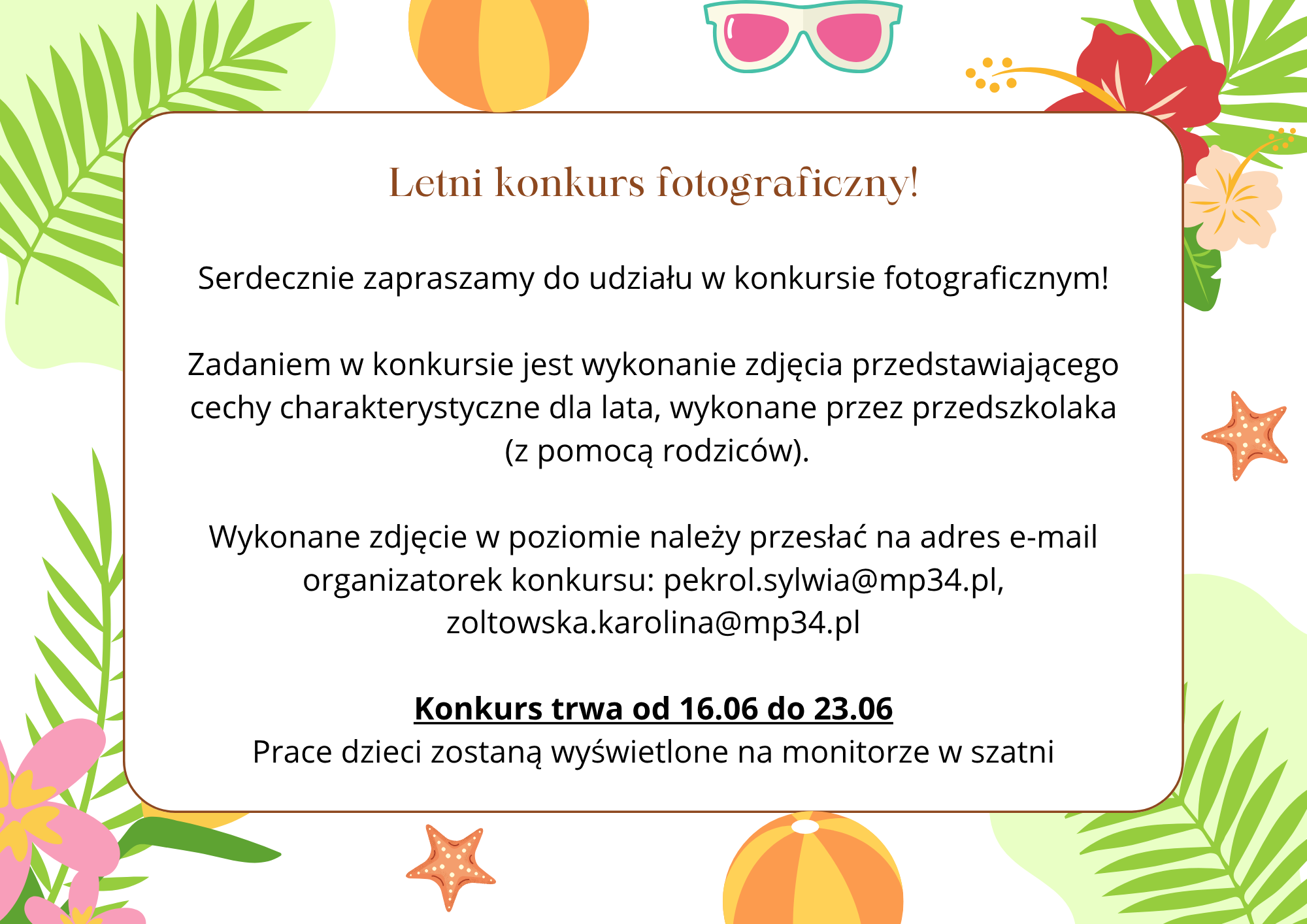 Letni konkurs fotograficzny