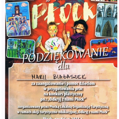 Dyplom Przedszkola nr 34